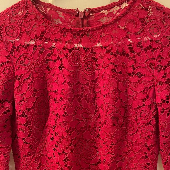 NEW Lauren Ralph Lauren Red Dress - Size 0 - Picture 2 of 6